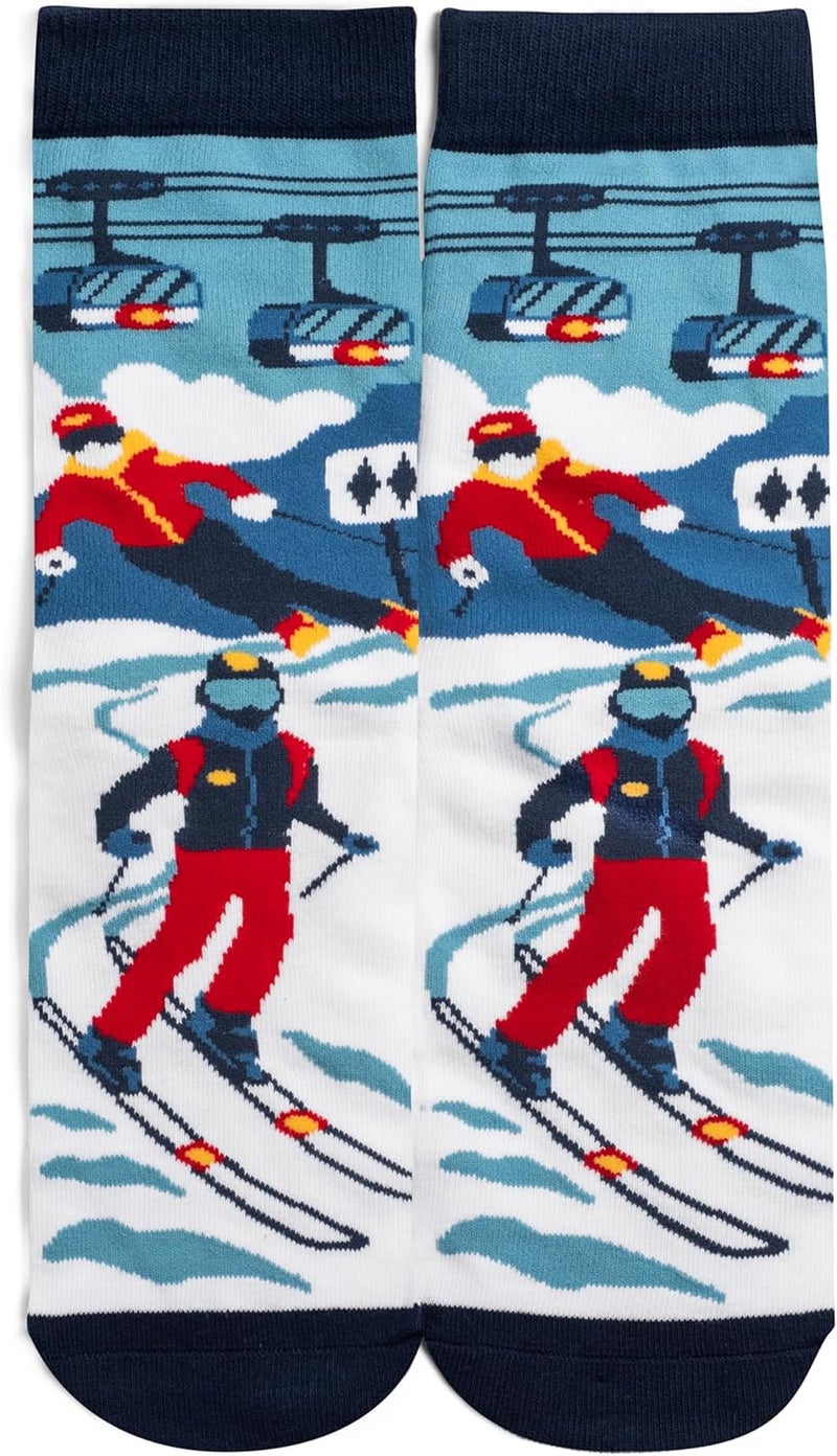 Lavley Ski Socks - Funny socks for skiers and snowboarders - Unisex novelty gift - Great for birthdays or holidays - Image 3
